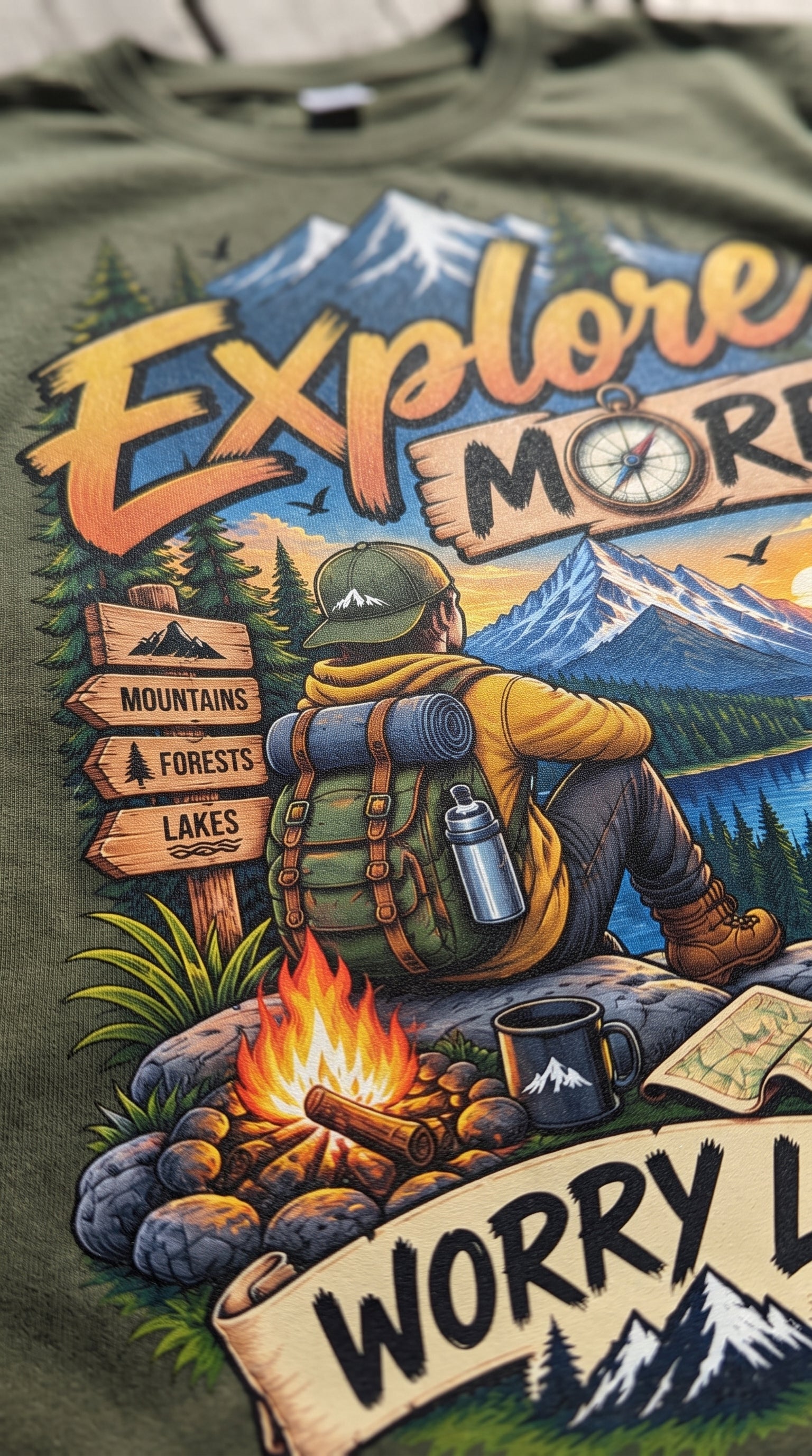 Adventure T-Shirt Design — Print-Ready Digital Download
