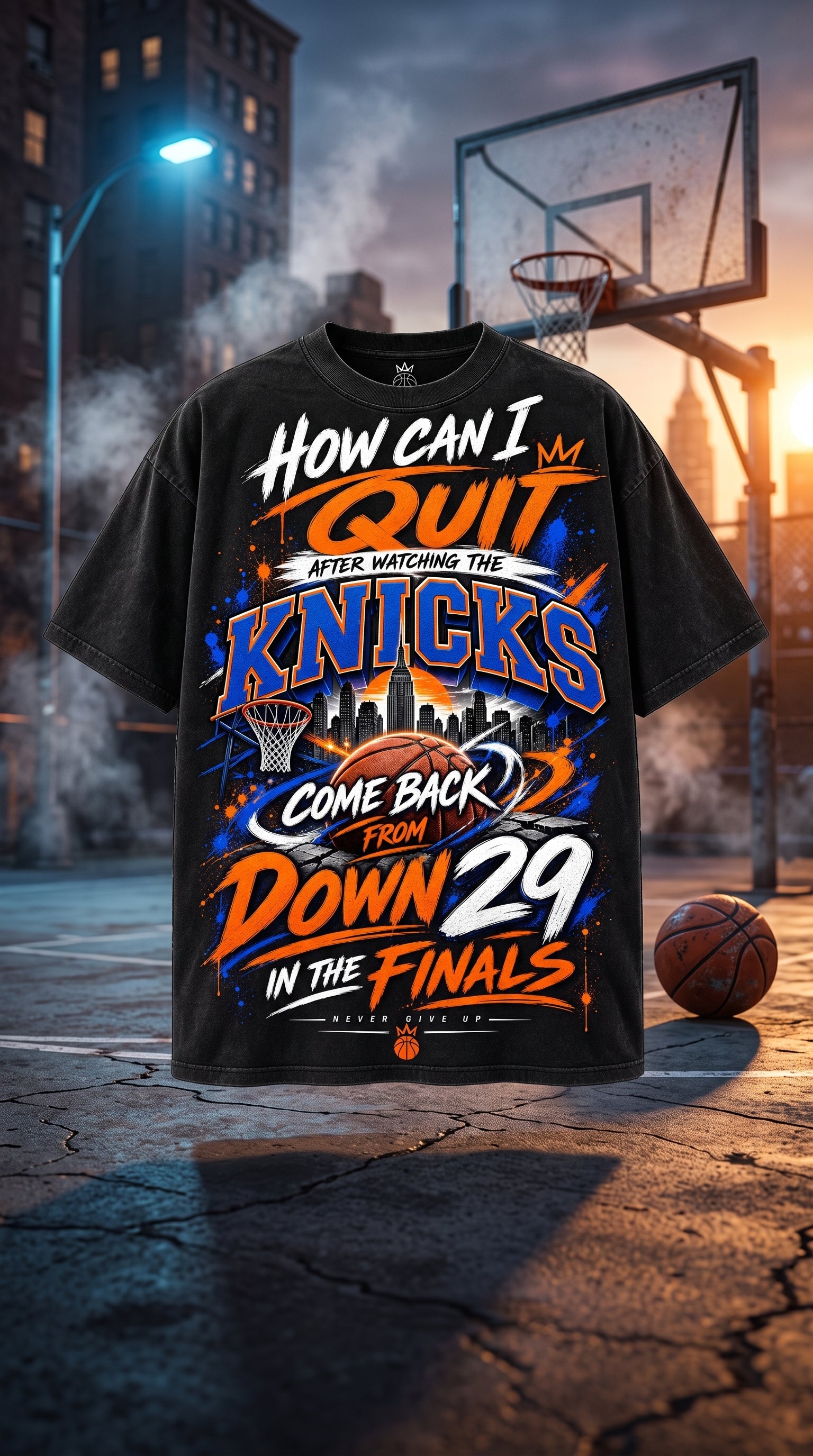 HOW CAN I QUIT? – Basketball Streetwear Design
