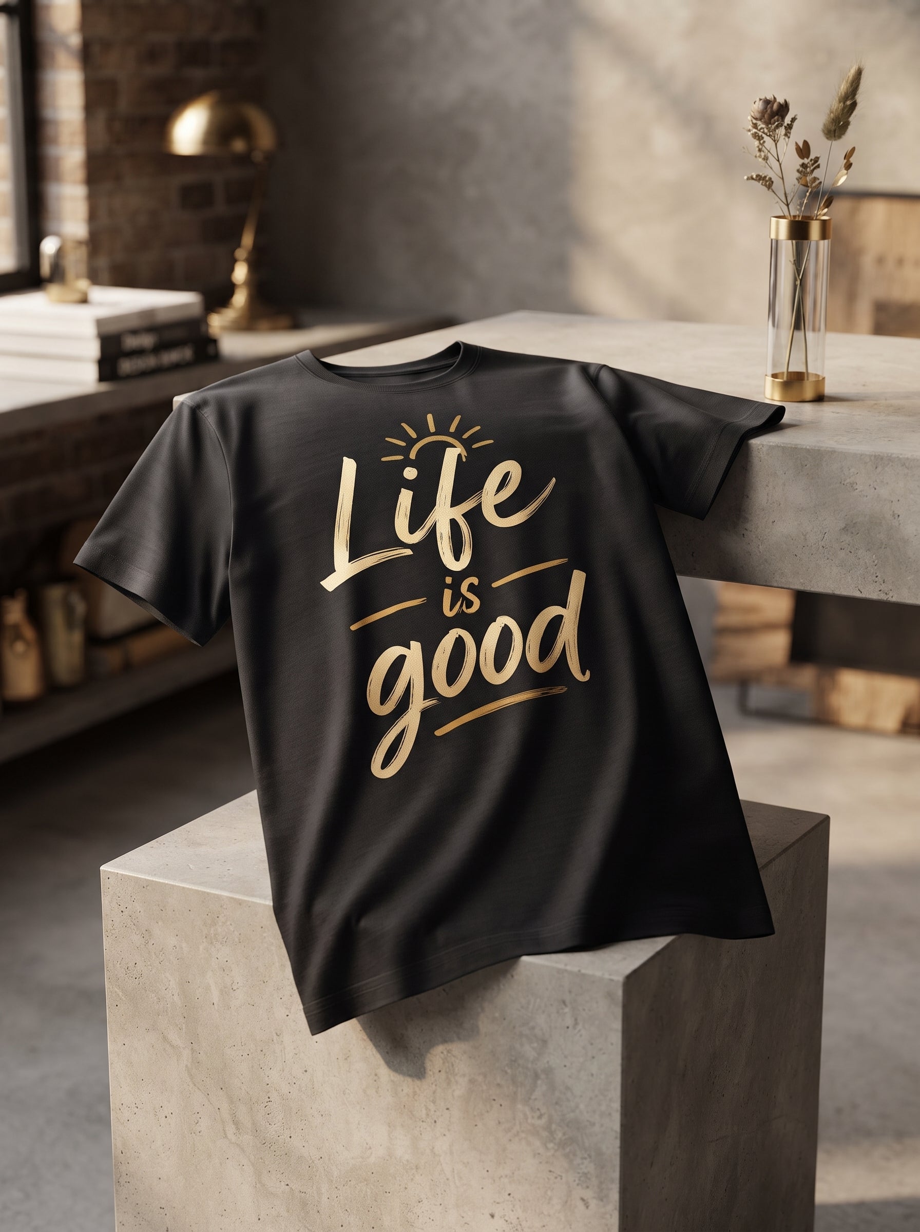 ⭐ LIFE IS GOOD — Premium T-Shirt Design