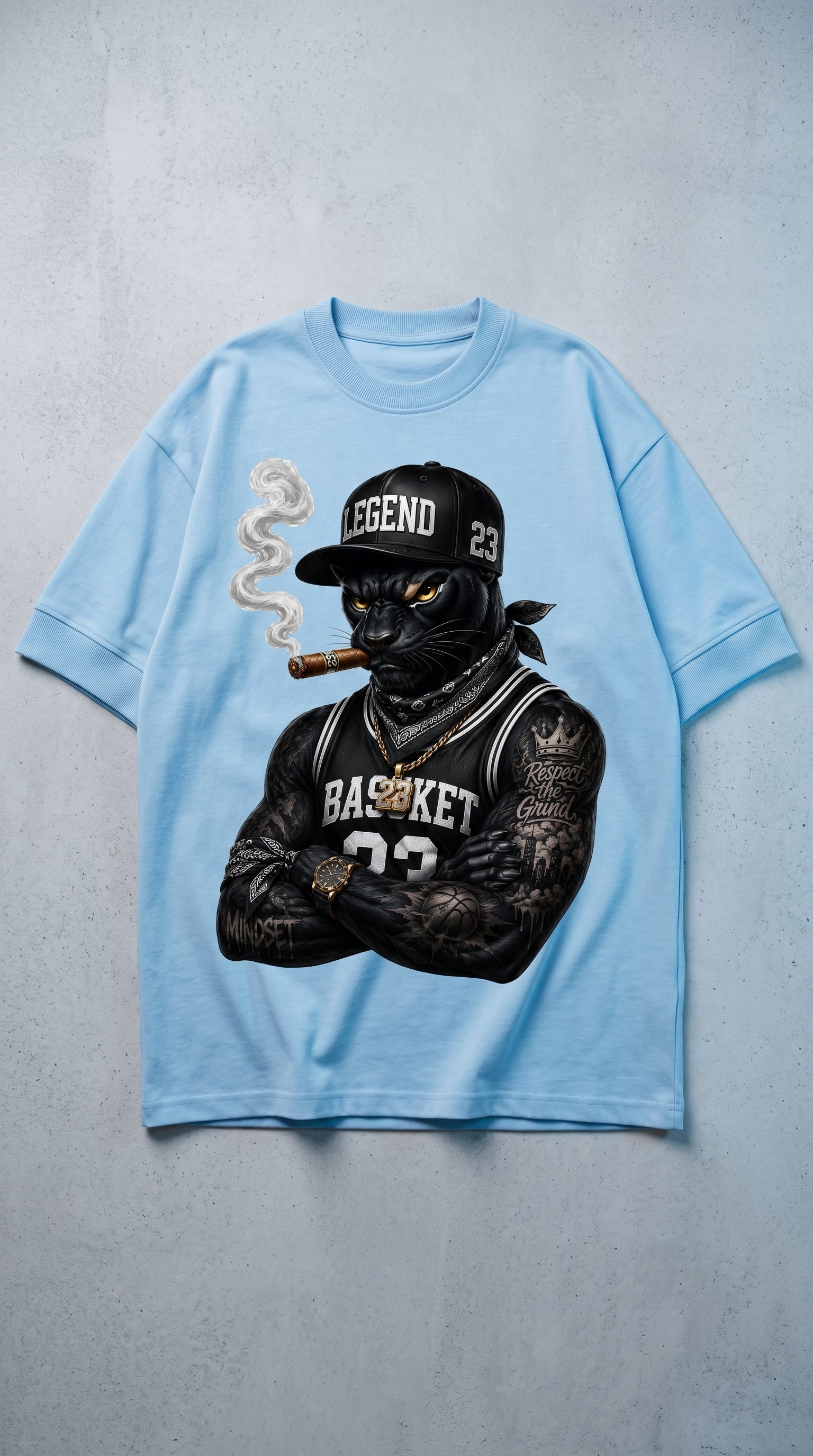 Black Panther "Legend 23" Urban Streetwear T-Shirt | Premium Oversized Graphic Tee