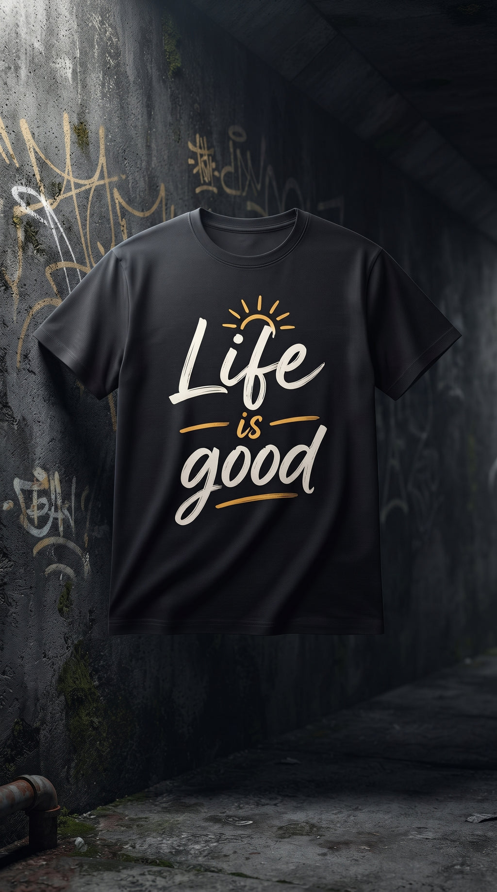 ⭐ LIFE IS GOOD — Premium T-Shirt Design