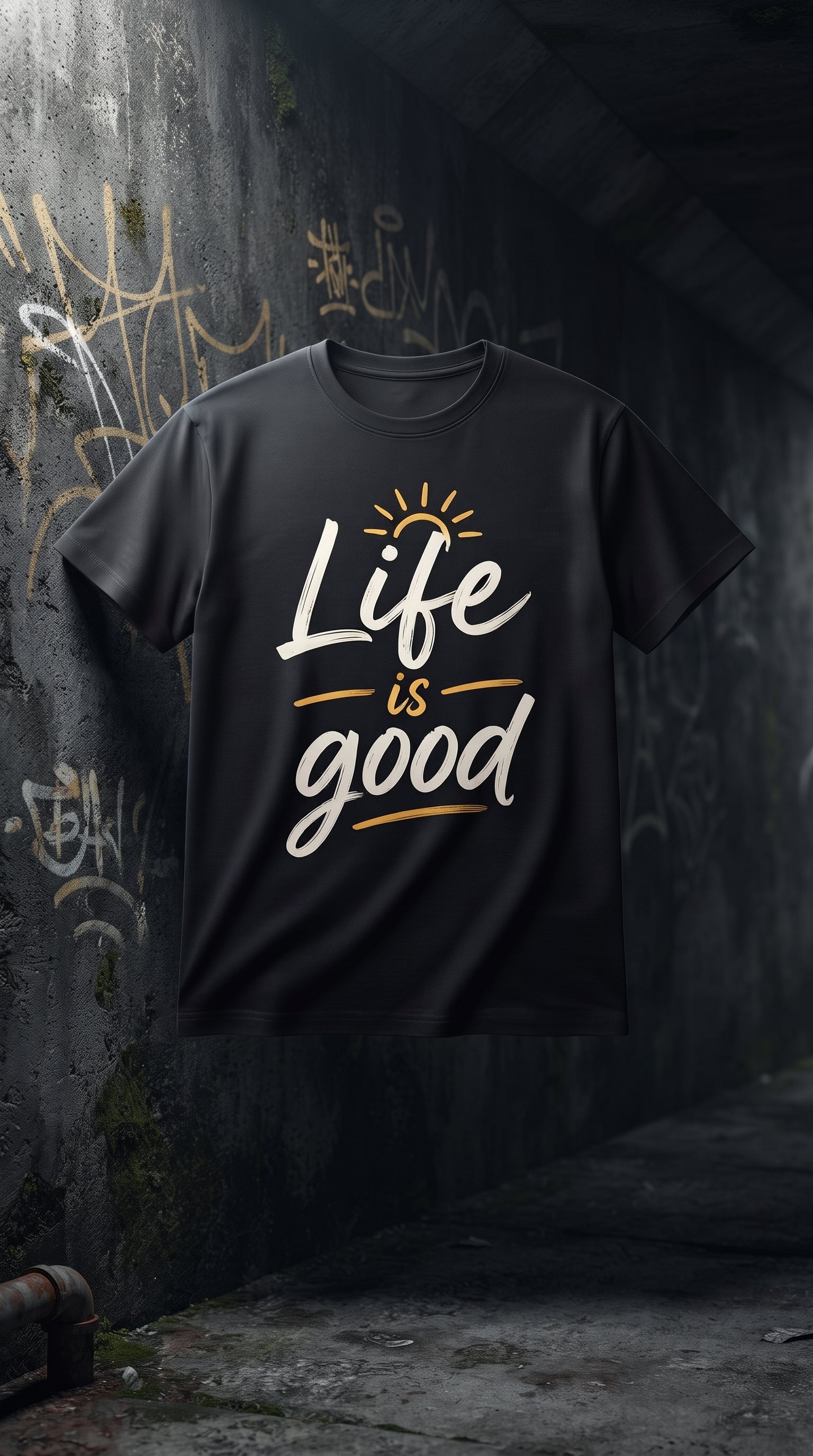 ⭐ LIFE IS GOOD — Premium T-Shirt Design
