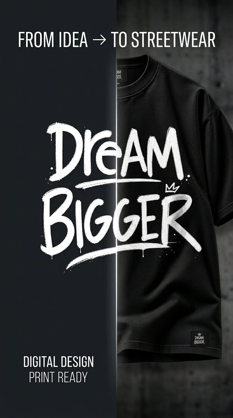 DREAM BIGGER — Premium T-Shirt Design