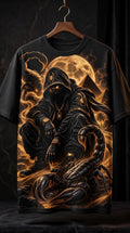 Desert Scorpion King Streetwear T-Shirt | Egyptian Gold & Black Graphic Tee
