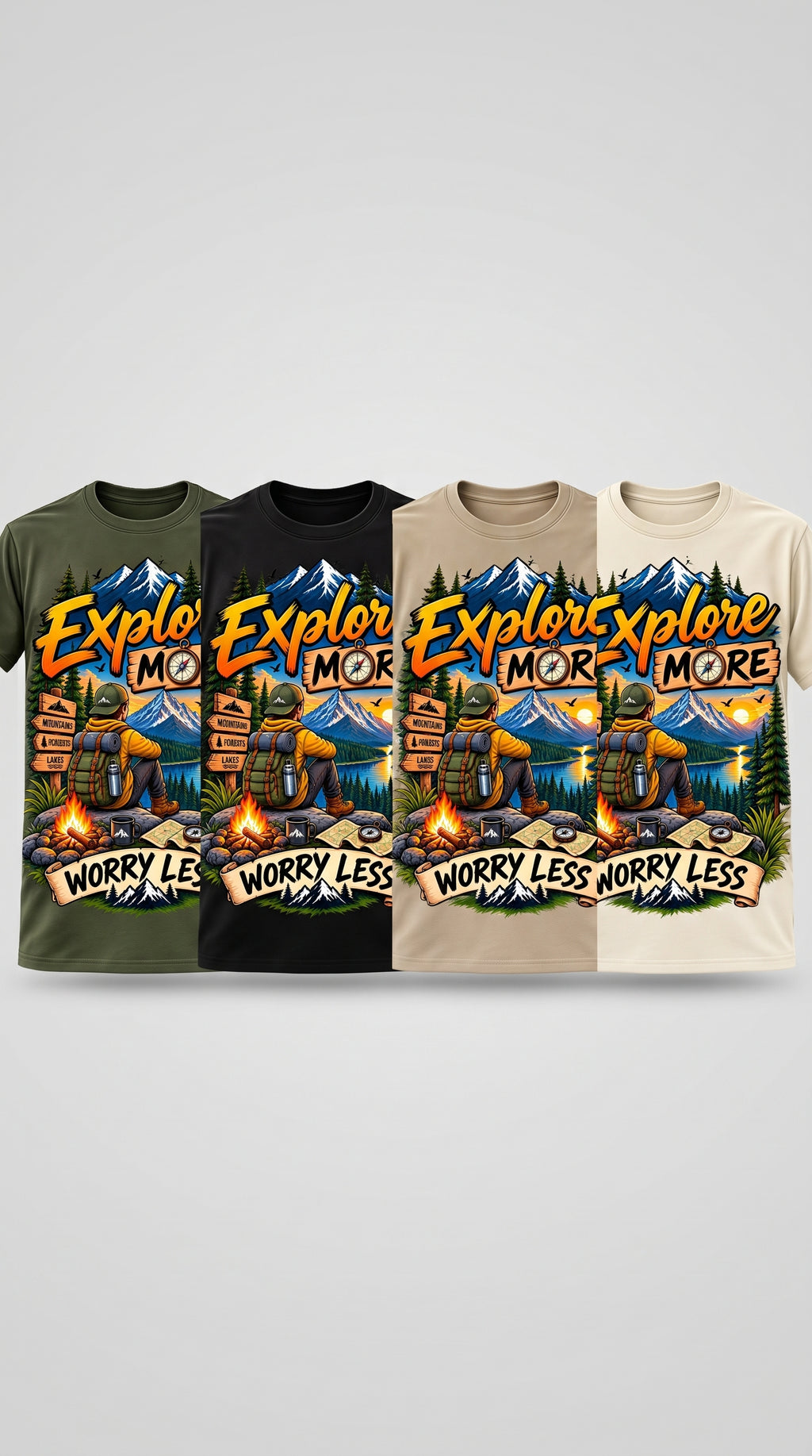 Adventure T-Shirt Design — Print-Ready Digital Download