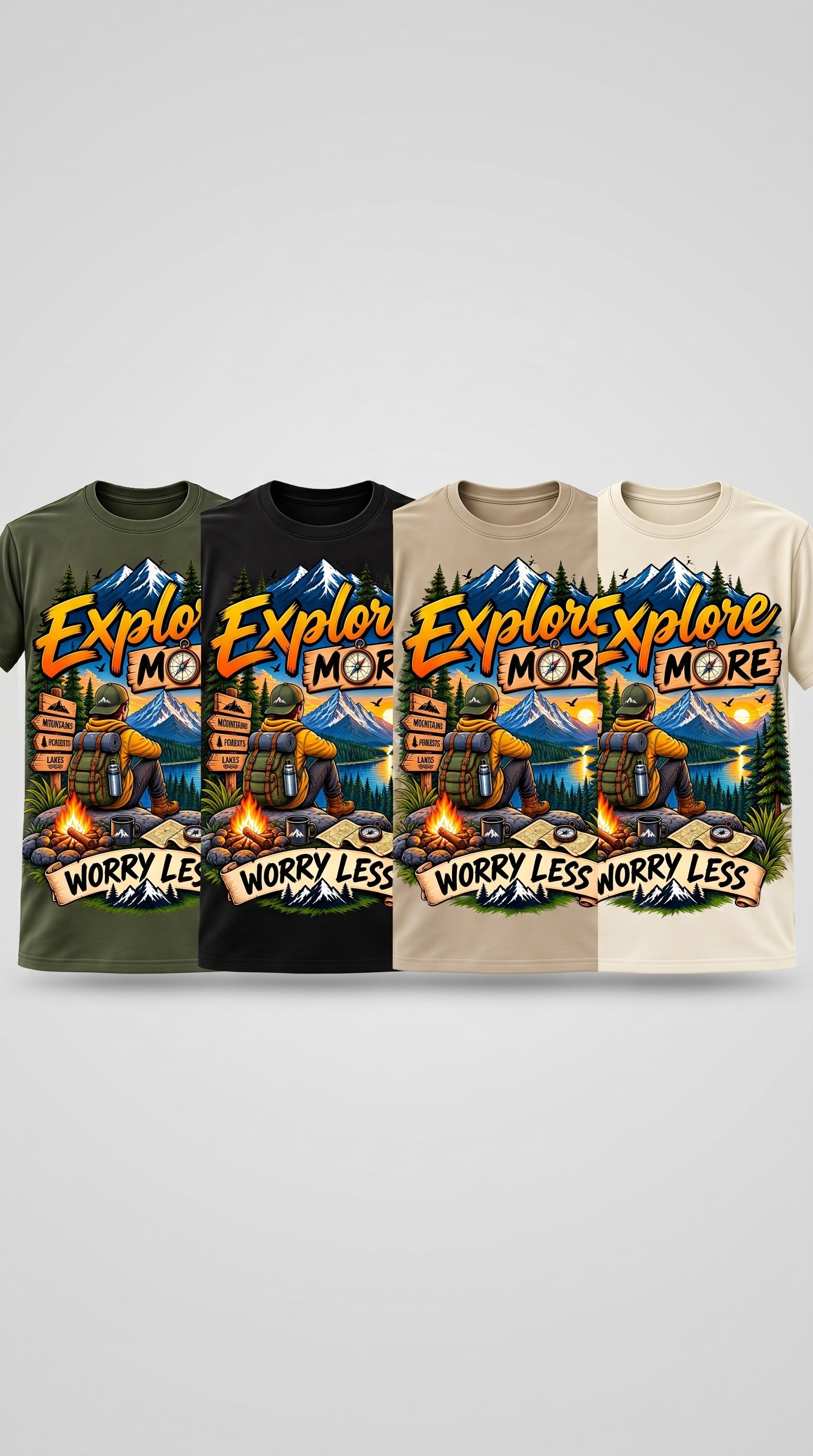 Adventure T-Shirt Design — Print-Ready Digital Download