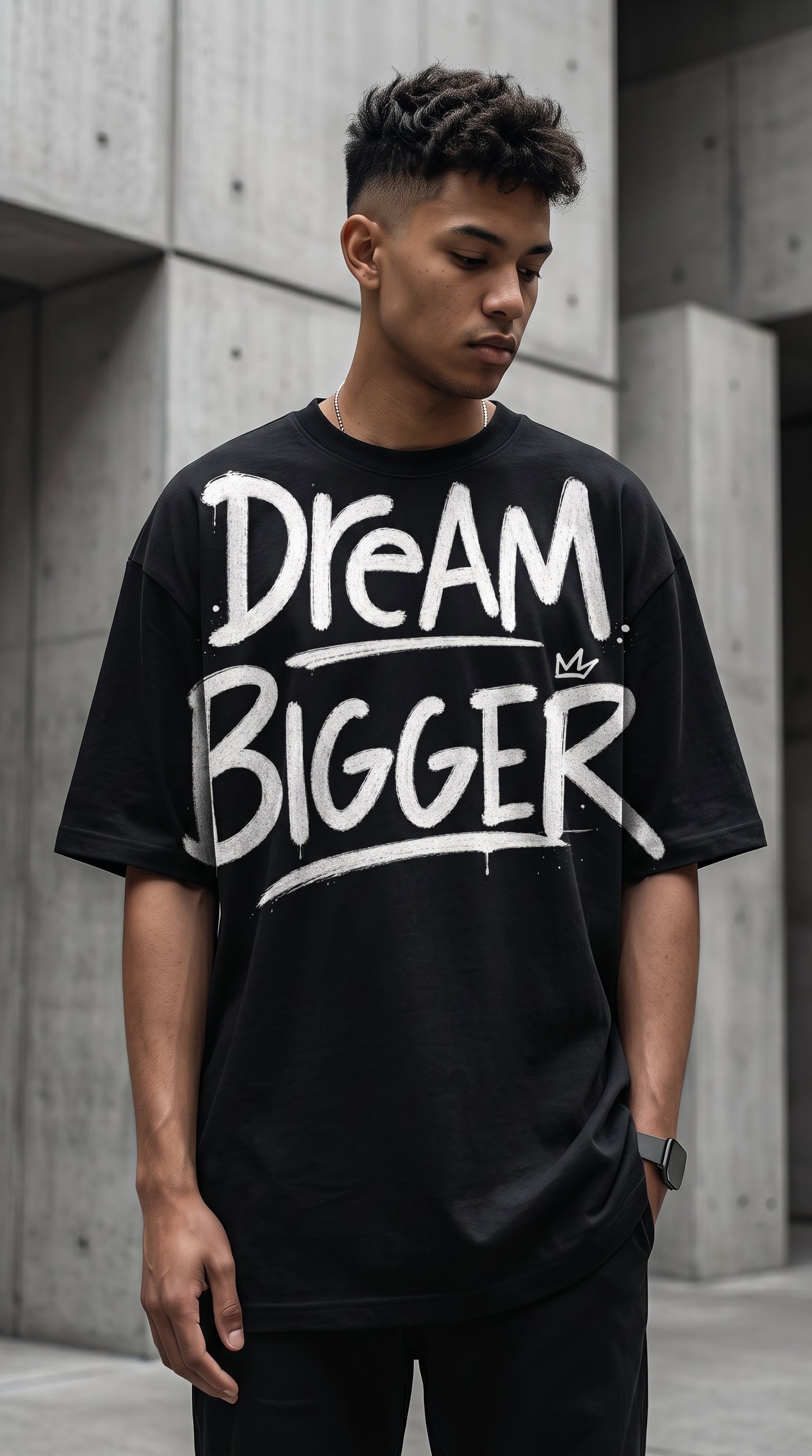 DREAM BIGGER — Premium T-Shirt Design