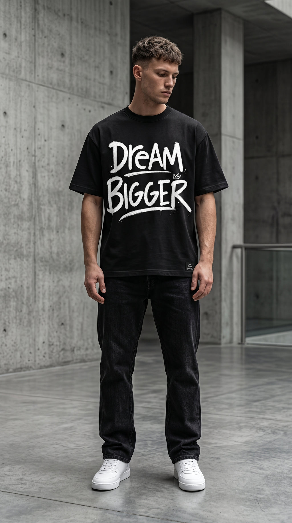 DREAM BIGGER — Premium T-Shirt Design