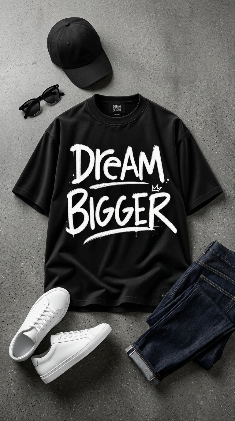 DREAM BIGGER — Premium T-Shirt Design
