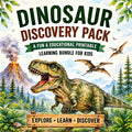 Cover of Dinosaur Discovery Activity Book featuring colorful prehistoric dinosaur illustrations