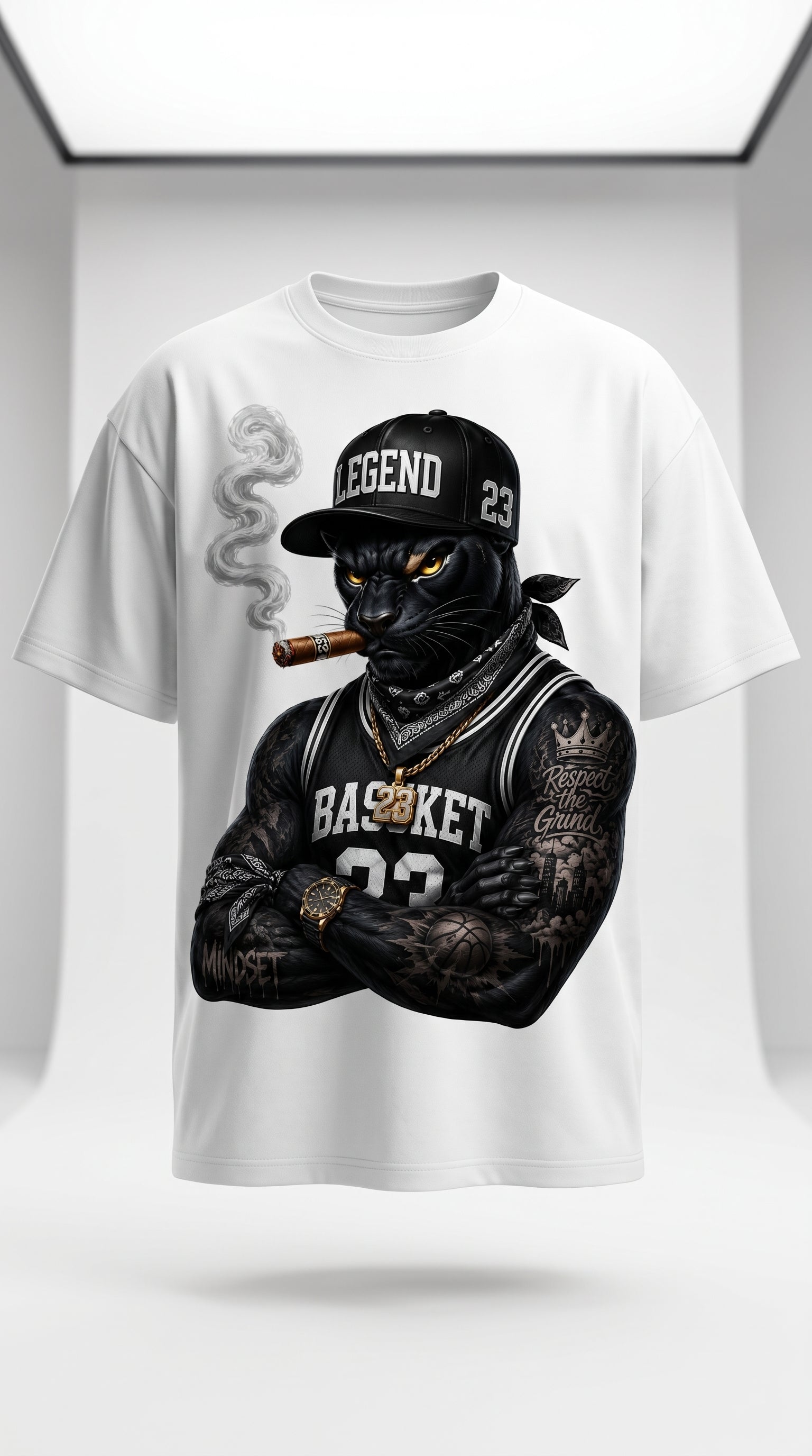 Black Panther "Legend 23" Urban Streetwear T-Shirt | Premium Oversized Graphic Tee