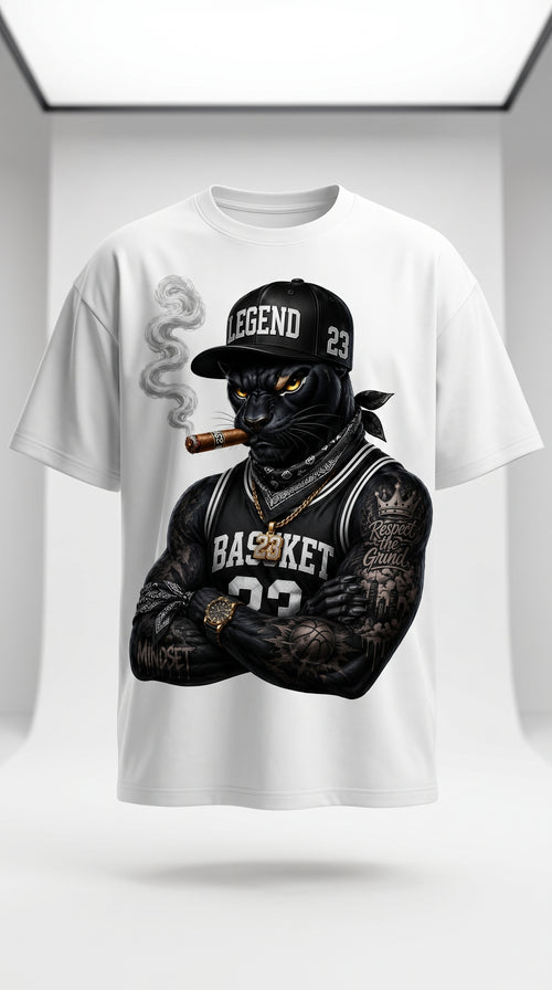 Black Panther "Legend 23" Urban Streetwear T-Shirt | Premium Oversized Graphic Tee